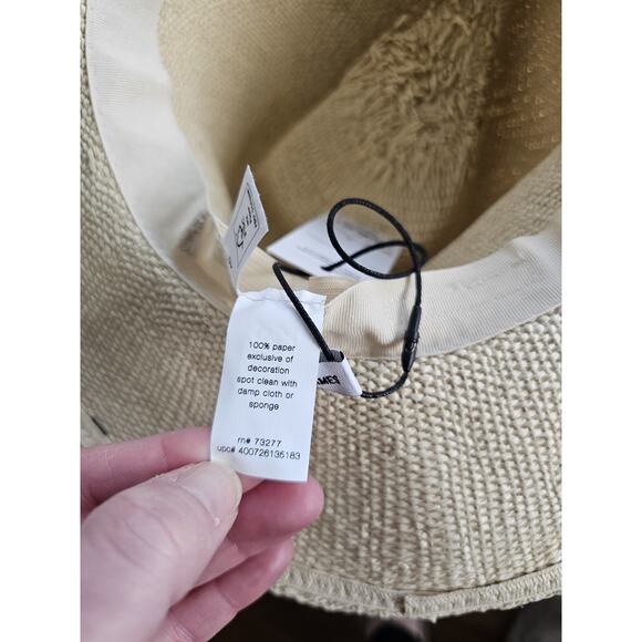 Elizabeth and James Straw Fedora Hat NWT Beach Vacation Summer Sun Hat - Picture 3 of 5